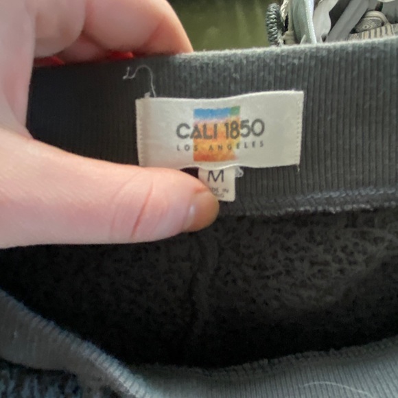 Grey Fluffy Joggers - Picture 2 of 2